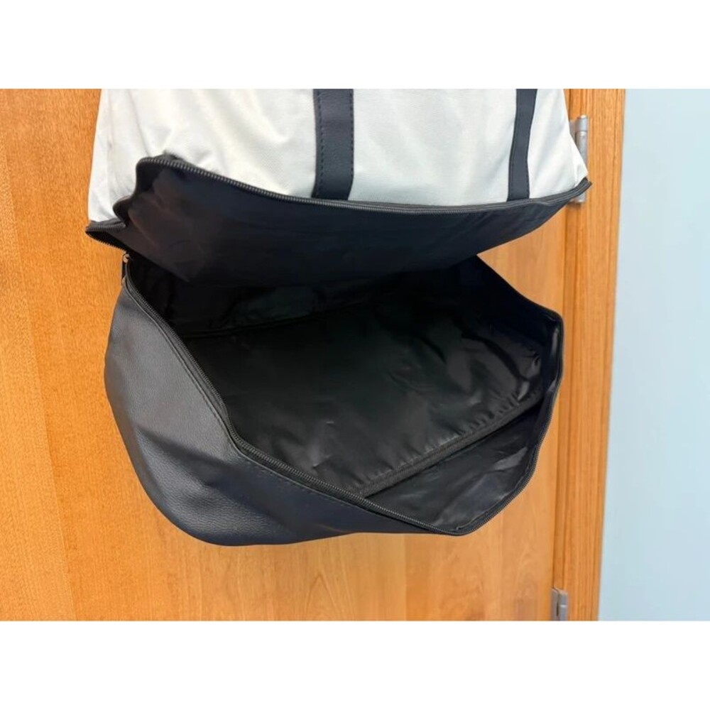 DSW minimalist white-black weekender duffel - Picture 9 of 16